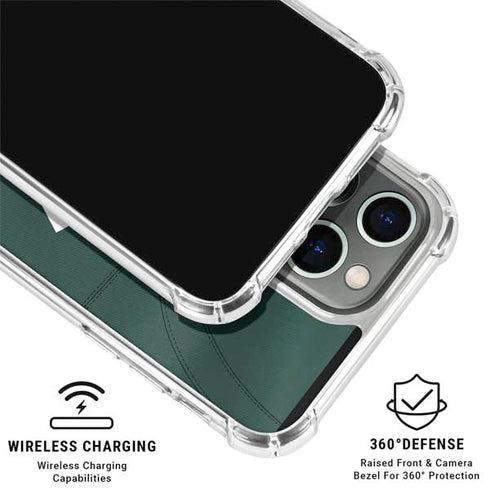 Michigan State University Green Jersey iPhone 15 Pro Max Clear Case