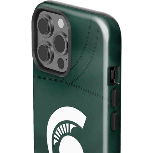 Michigan State University Green Jersey iPhone 15 Pro Max Impact Case