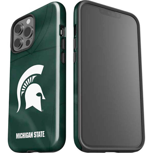 Michigan State University Green Jersey iPhone 15 Pro Max Impact Case