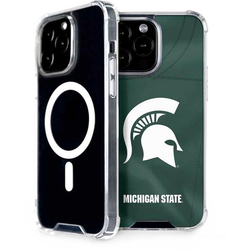 Michigan State University Green Jersey iPhone 15 Pro Max MagSafe Case