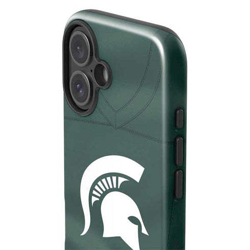 Michigan State University Green Jersey iPhone 16 Impact Case