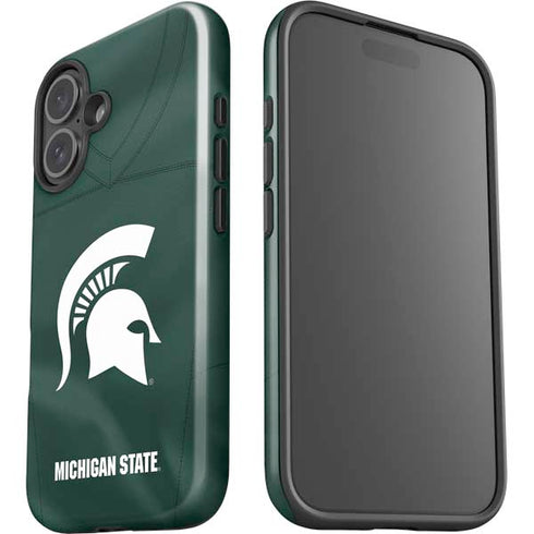 Michigan State University Green Jersey iPhone 16 Impact Case