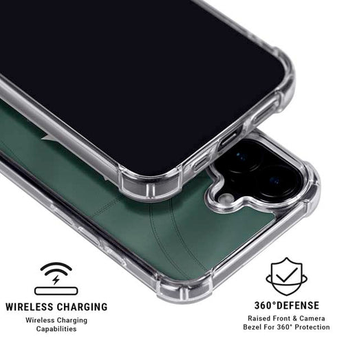 Michigan State University Green Jersey iPhone 16 Plus Clear Case