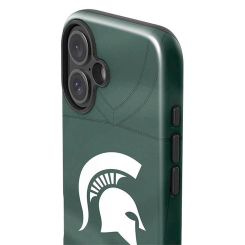 Michigan State University Green Jersey iPhone 16 Plus Impact Case