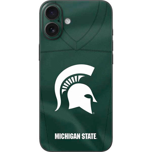 Michigan State University Green Jersey iPhone 16 Plus Skin