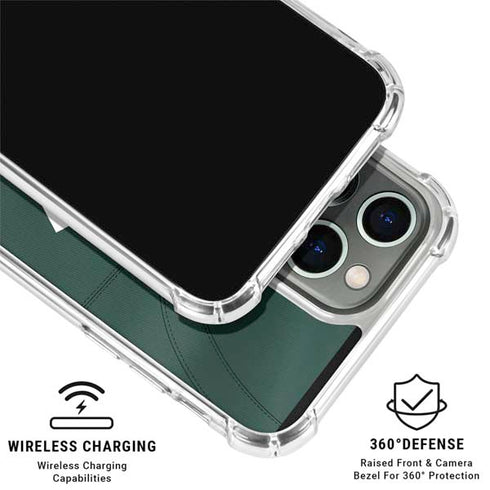 Michigan State University Green Jersey iPhone 16 Pro Clear Case