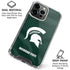 Michigan State University Green Jersey iPhone 16 Pro Clear Case
