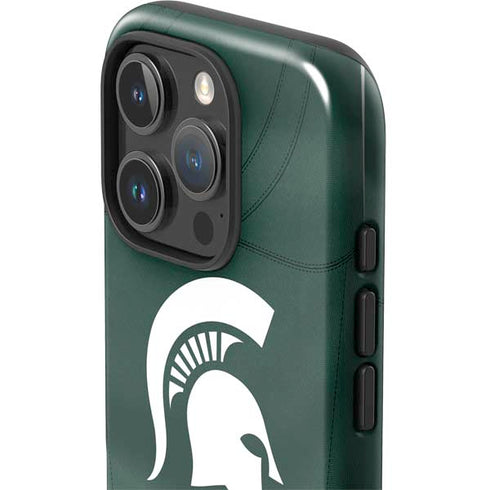Michigan State University Green Jersey iPhone 16 Pro Max Impact Case