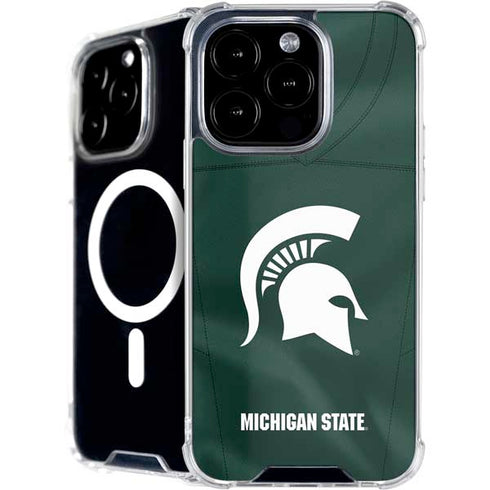 Michigan State University Green Jersey iPhone 16 Pro Max MagSafe Case