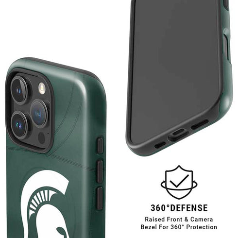 Michigan State University Green Jersey iPhone 16 Pro Max Magsafe Impact Case