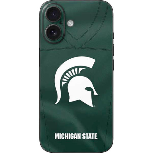 Michigan State University Green Jersey iPhone 16 Skin