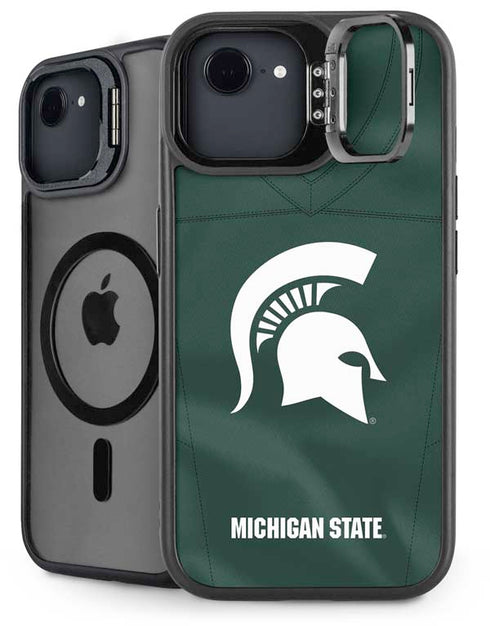 Michigan State University Green Jersey iPhone 16e Kickstand Case