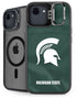 Michigan State University Green Jersey iPhone 16e Kickstand Case