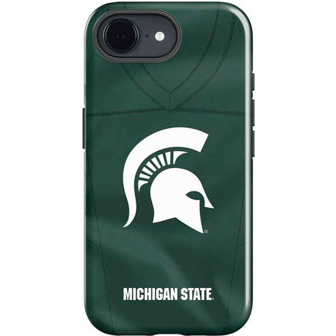 Michigan State University Green Jersey iPhone 16e Impact Case