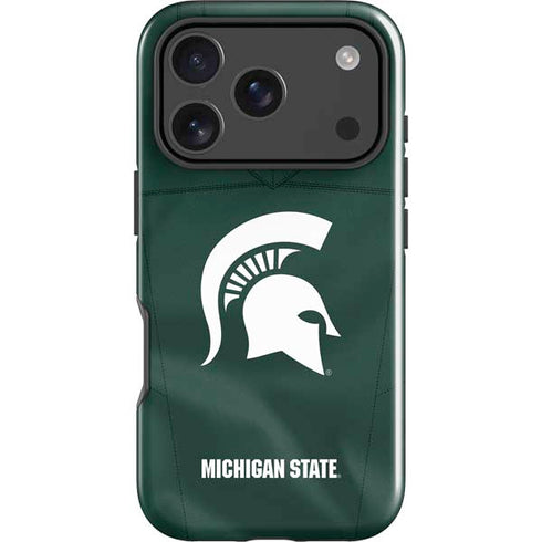 Michigan State University Green Jersey iPhone 18 Pro Max Impact Case