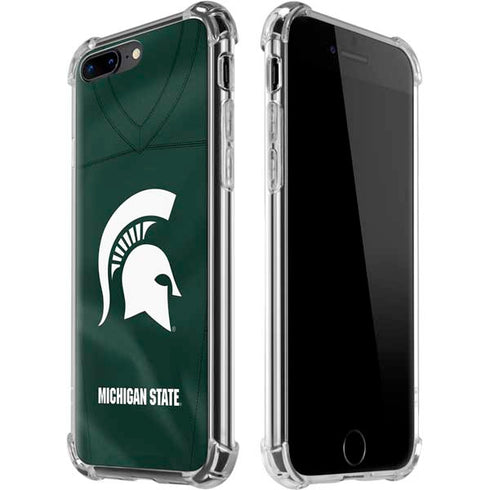 Michigan State University Green Jersey iPhone 7/8 Plus Clear Case