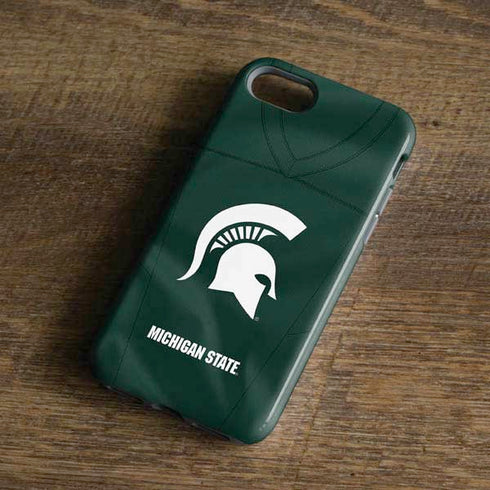 Michigan State University Green Jersey iPhone 8 Pro Case
