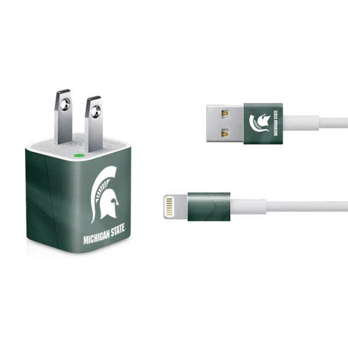 Michigan State University Green Jersey iPhone Charger (5W USB) Skin