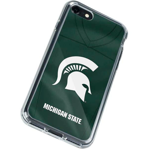 Michigan State University Green Jersey iPhone SE (2nd & 3rd Gen) Clear Case