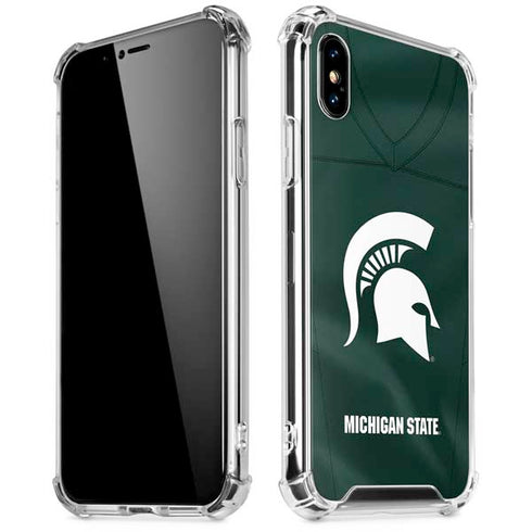 Michigan State University Green Jersey iPhone X/XS Clear Case