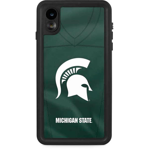Michigan State University Green Jersey iPhone XR Waterproof Case