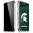 Michigan State University Green Jersey iPhone XS Max Clear Case