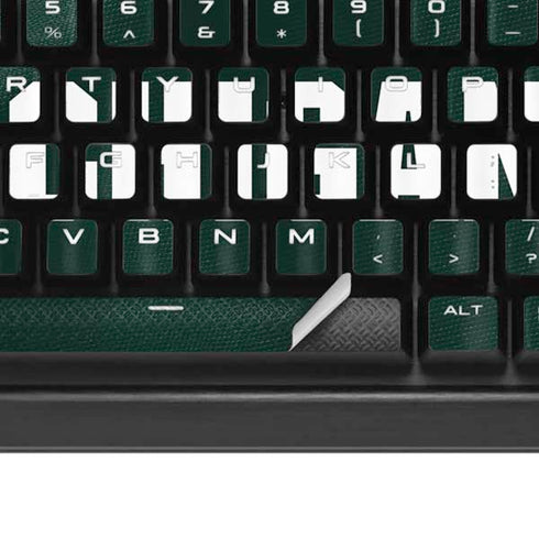 Michigan State University Green Jersey K95 RGB PLATINUM Mechanical Gaming Keyboard Skin