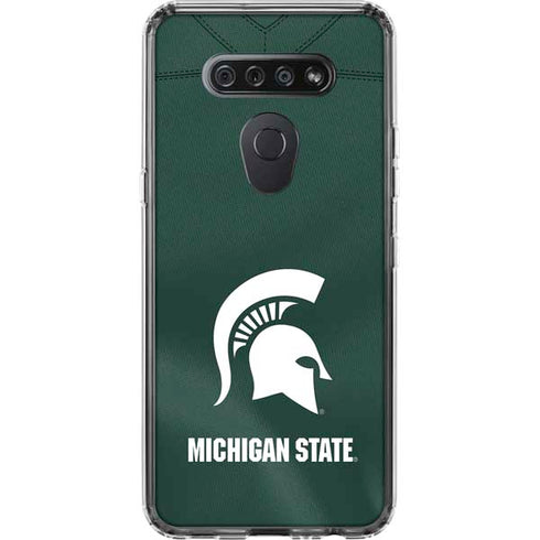 Michigan State University Green Jersey LG K51/Q51 Clear Case