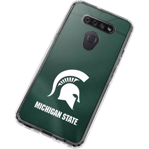 Michigan State University Green Jersey LG K51/Q51 Clear Case