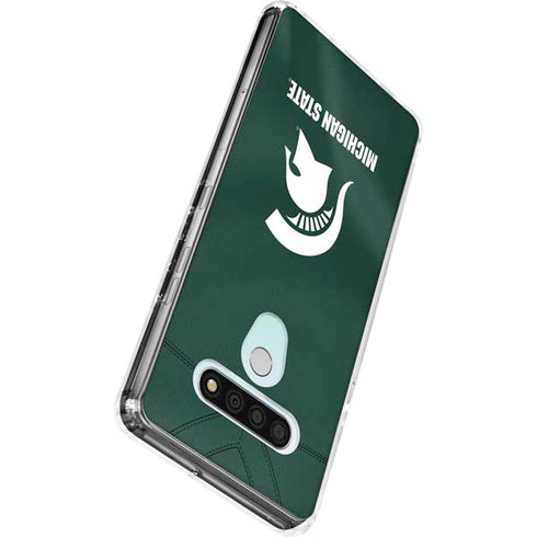 Michigan State University Green Jersey LG Stylo 6 Clear Case