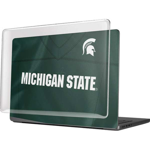 Michigan State University Green Jersey MacBook Pro 14in (2021-24) Case plus Skin