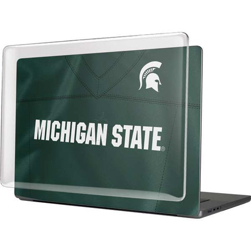 Michigan State University Green Jersey MacBook Pro 16in (2021-25) Case plus Skin