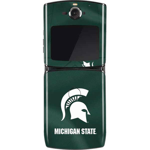 Michigan State University Green Jersey Motorola RAZR Skin