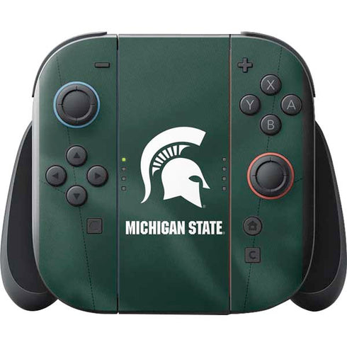 Michigan State University Green Jersey Nintendo Switch 2 (2025) with Joy-Con Skin