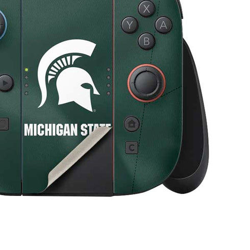 Michigan State University Green Jersey Nintendo Switch 2 (2025) Joy-Con Controller Skin