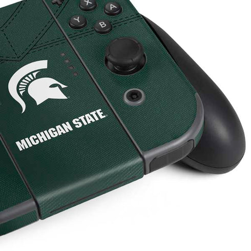 Michigan State University Green Jersey Nintendo Switch Bundle Skin