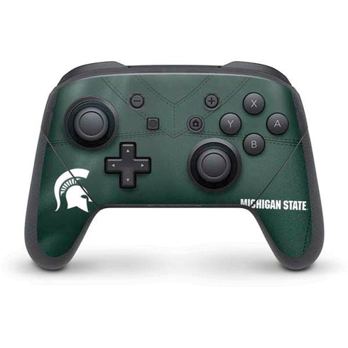 Michigan State University Green Jersey Nintendo Switch Pro Controller Skin