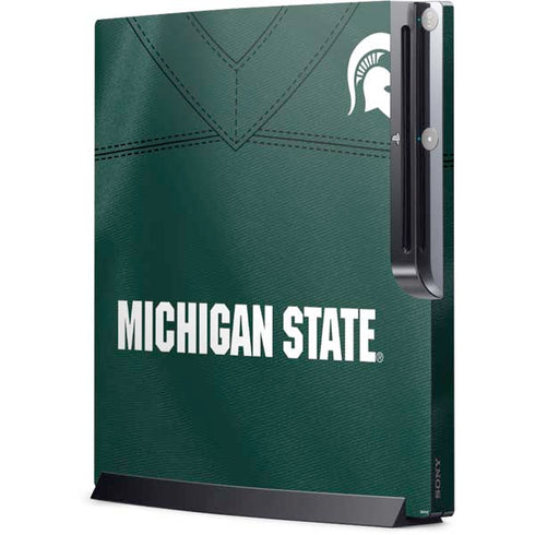 Michigan State University Green Jersey Playstation 3 & PS3 Slim Skin