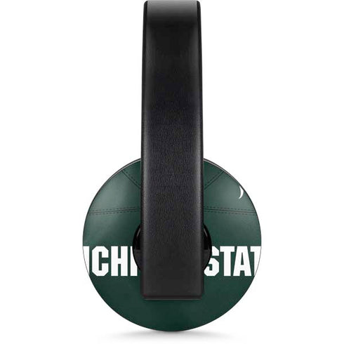Michigan State University Green Jersey PlayStation 4 Gold Wireless Headset Skin