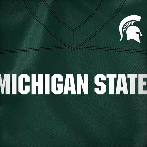 Michigan State University Green Jersey PlayStation 4 Gold Wireless Headset Skin