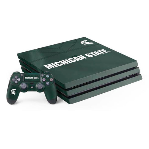 Michigan State University Green Jersey PlayStation PS4 Skins