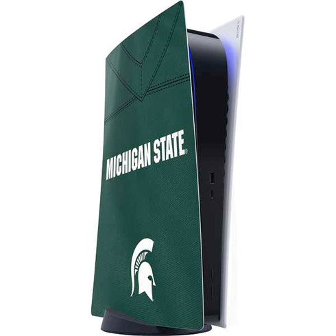 Michigan State University Green Jersey PlayStation PS5 Skins