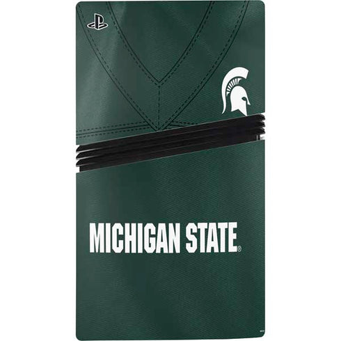 Michigan State University Green Jersey PS5 Pro Bundle Skin