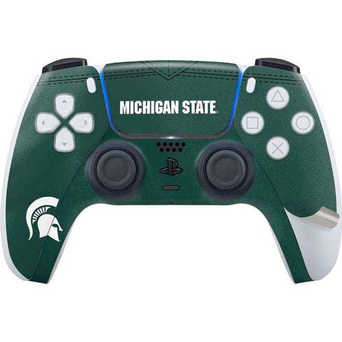 Michigan State University Green Jersey PS5 Pro Disk Bundle Skin
