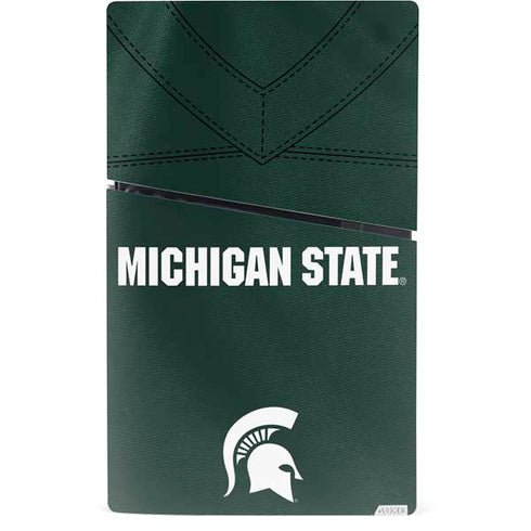 Michigan State University Green Jersey PS5 Slim Digital Edition Console Skin