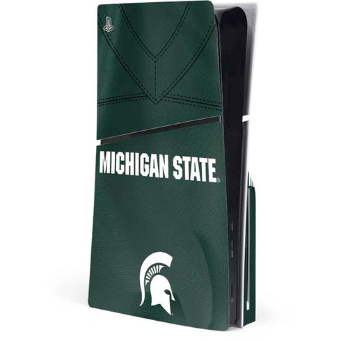 Michigan State University Green Jersey PlayStation PS5 Skins
