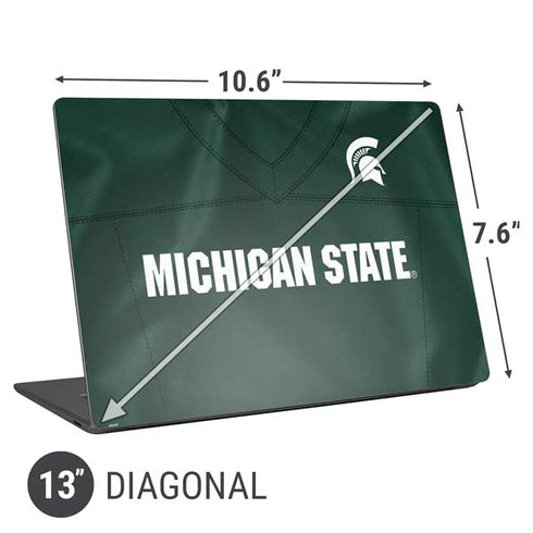 Michigan State University Green Jersey Universal Laptop 13in (10.6 x 7.6in) Skin