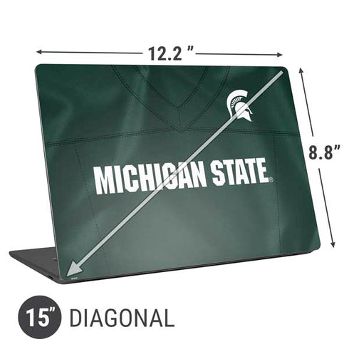 Michigan State University Green Jersey Universal Laptop 15in (12.2 x 8.8in) Skin