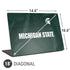 Michigan State University Green Jersey Universal Laptop 18in (14.6 x 10.6in) Skin