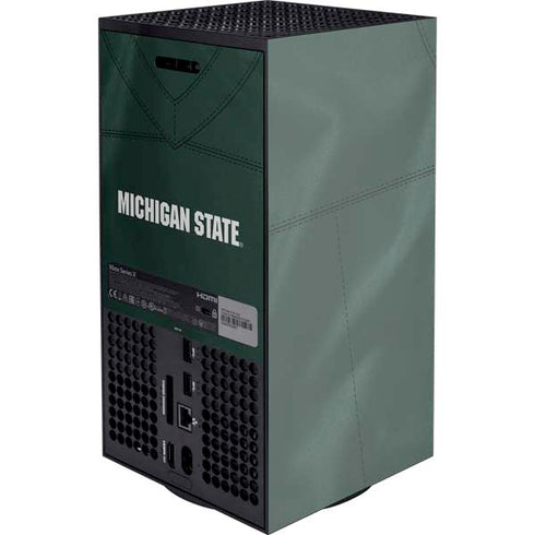 Michigan State University Green Jersey Xbox Series X Console Skin